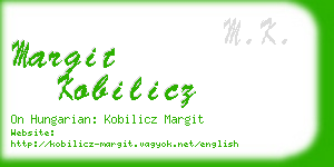 margit kobilicz business card